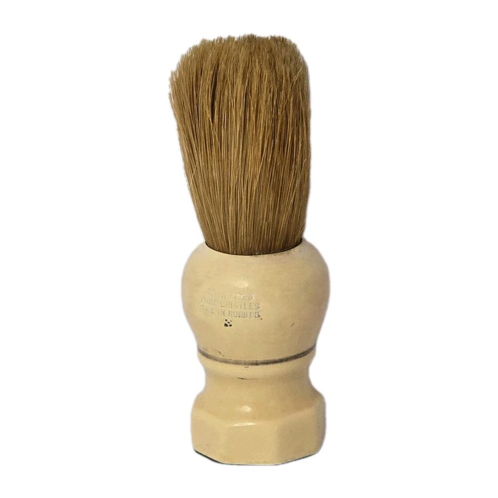Vintage Fuller Barber Shaving Brush Boar Bristle Made in USA Collectible